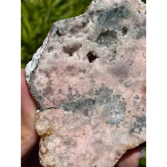 Pink Amethyst on Stand | Druzy Pink Amethyst Slab - Picture 6 of 9